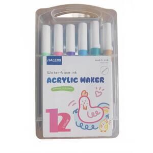 Acrylic Marker Set, water based set of 12